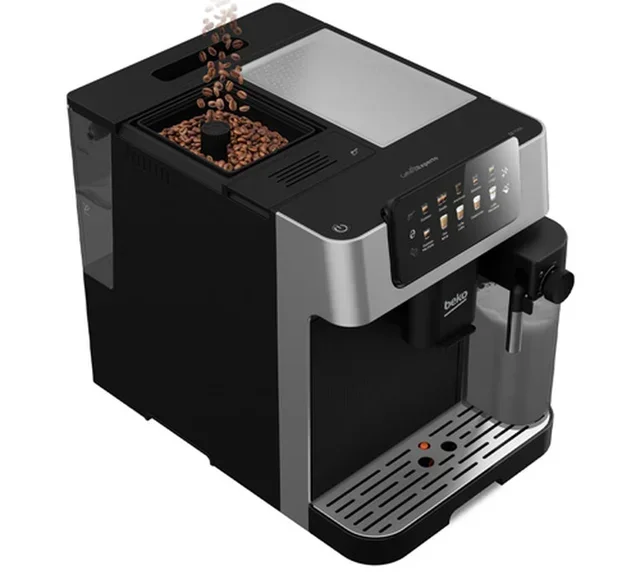 BEKO Latte Bean-to-Cup Coffee Machine CEG7304X Black/Grey