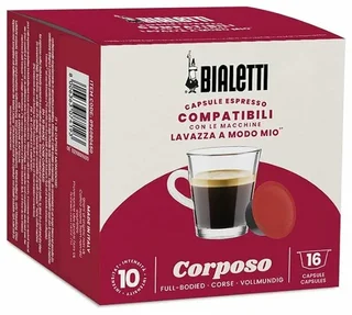 Cápsulas Bialetti Corposo 16 uds - Compatibles Lavazza A Modo Mio