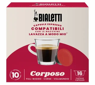 Cápsulas Bialetti Corposo 16 uds - Compatibles Lavazza A Modo Mio