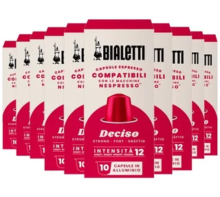 100 Capsule Bialetti Deciso - Compatibili Nespresso* Original
