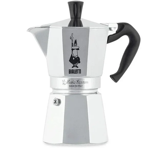 Bialetti Moka Express – Italian Stovetop Coffee Maker 6 Cups (300ml)
