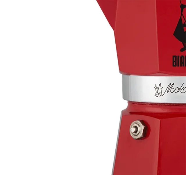 Bialetti Moka Express Rood - Italiaanse Percolator 3 Kopjes / 15 cl