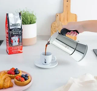 Bialetti Venus Moka – 4 Kupille (20cl) – Ruostumaton Teräs