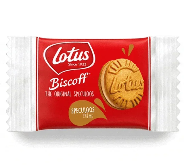 Scatola Biscoff Ripiena Crema di Speculoos - 120 biscotti - LOTUS