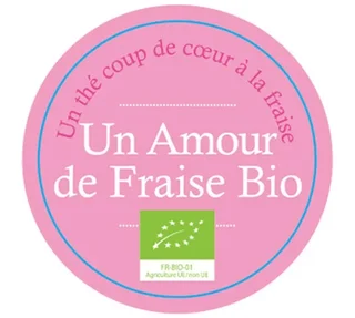 Ekologiskt Svart &amp; Grönt Te Jordgubb 100g - FRANSKA TE-DISKEN