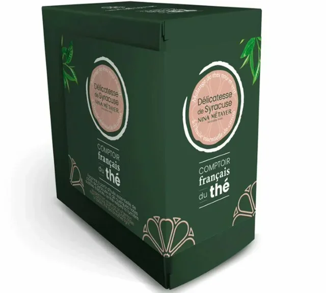 Nina Métayer Fekete és Zöld Tea Finomság Szirakúza - 20 filter - FRANCIA TÉ-ÁLLVÁNY