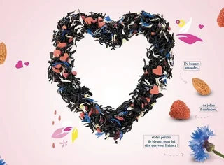 Black Tea Love at First Sight under the Almond Tree - Loose Leaf 100g - COMPTOIR FRANÇAIS DU THÉ