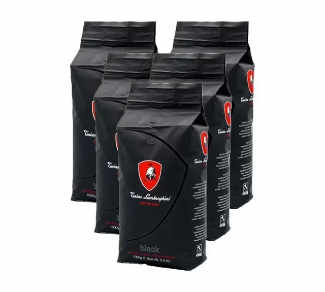 Black TONINO LAMBORGHINI 5kg Whole Bean Coffee - Professional Grade