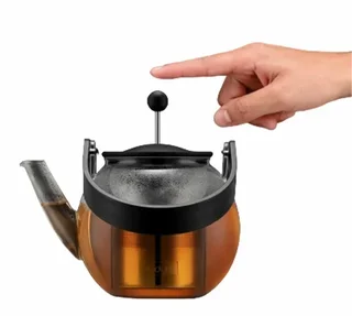 Bodum French Press 1L - Edelstahl &amp; Glas mit Griff