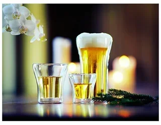 Conjunto 4 Copos Bodum Assam Parede Dupla 20cl e 40cl