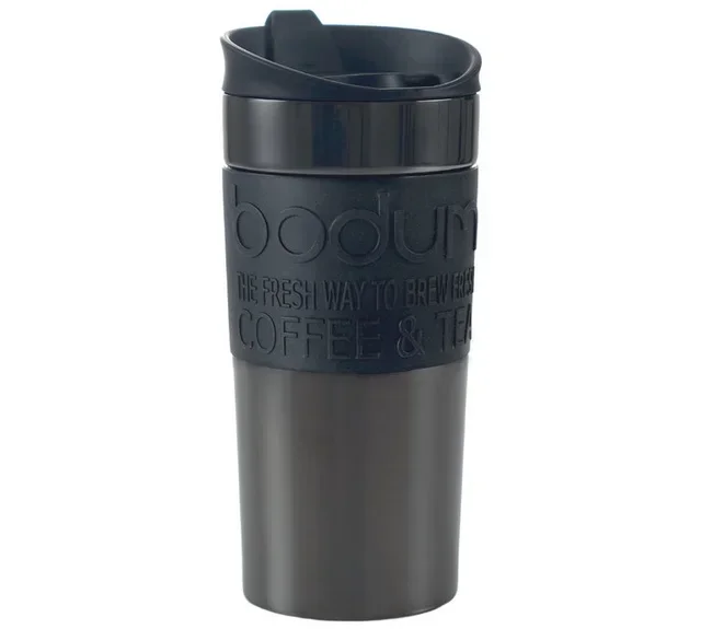 Bodum Reisebecher 35 cl Schwarz - Doppelwandig Edelstahl