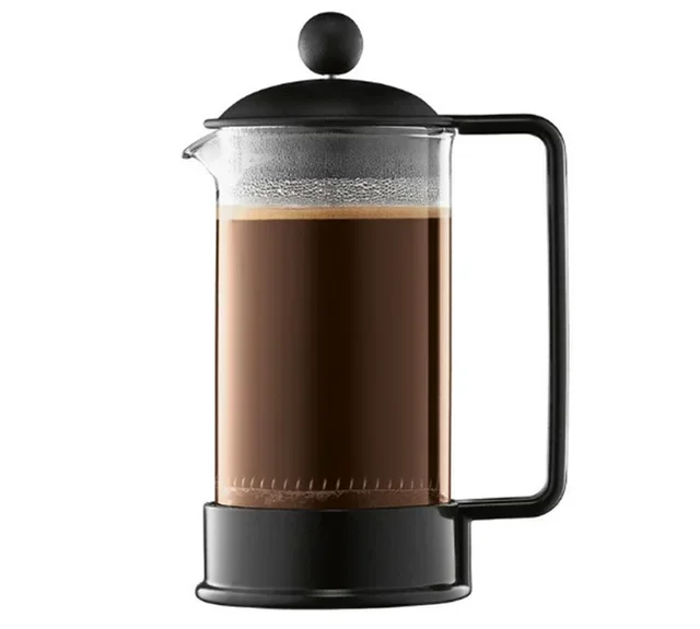 Bodum Brazil Cafetière – Zwart – 1 L / 8 Kopjes