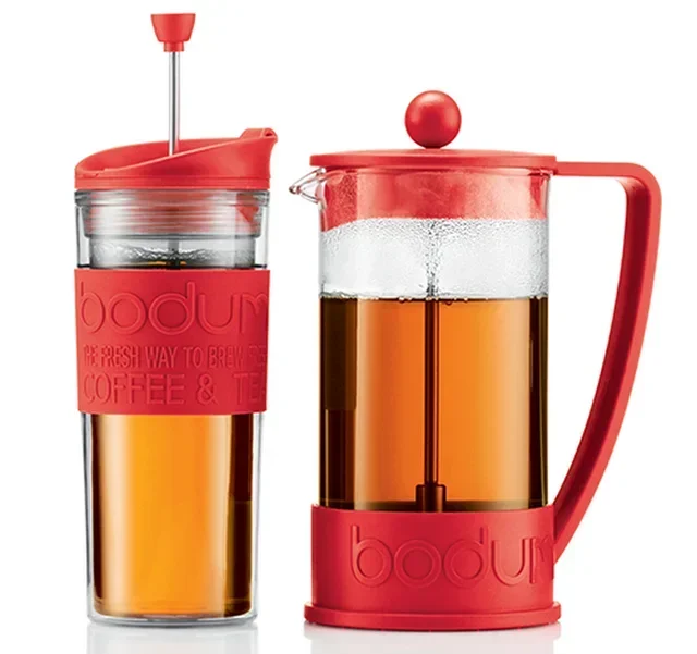 BODUM Brazil czerwona kawiarka tłokowa na 3 filiżanki (35 cl)