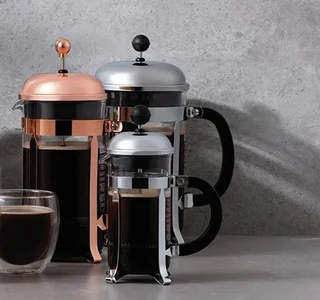 BODUM Chambord – Čelična Kafa sa Ugrađenim Filterom za 3 Šolje (35 cl)