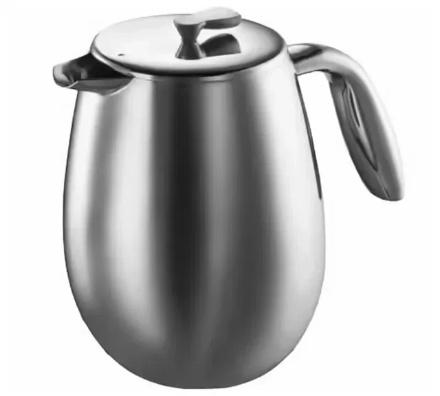 BODUM Columbia French Press - stal nierdzewna, podwójne ścianki, 1.5L / 12 filiżanek