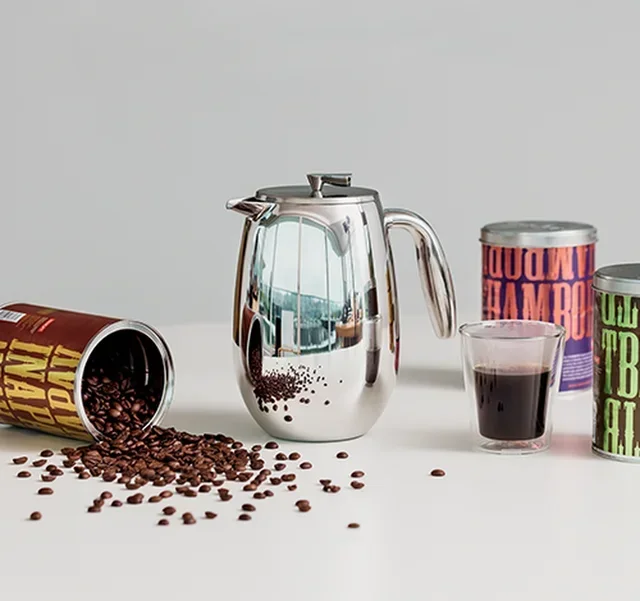 BODUM Columbia Pressopannu – Ruostumaton teräs kaksiseinämäinen – 4 kuppia (50 cl)