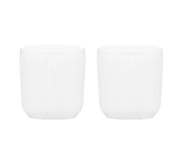 BODUM Douro Double-Wall Porcelain Mugs - Set of 2 - White - 10cl