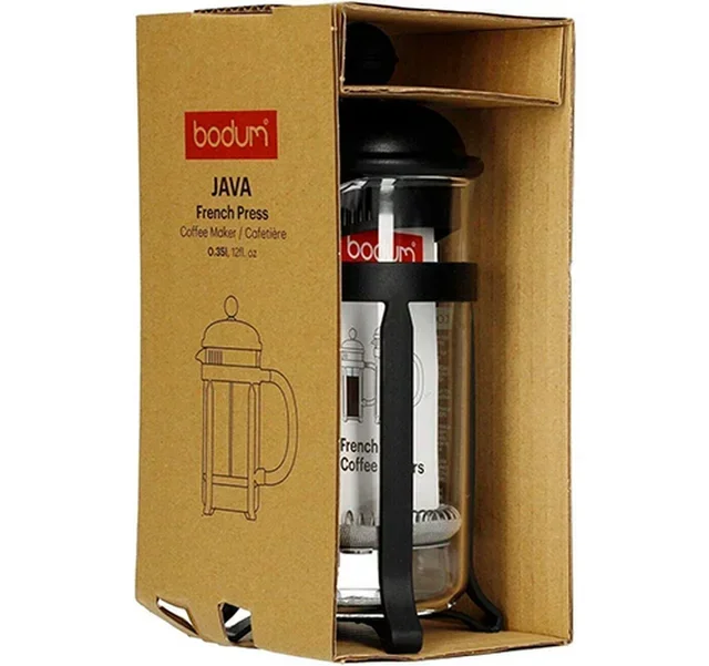 BODUM Java French Press – Schwarz – 3 Tassen (350 ml)