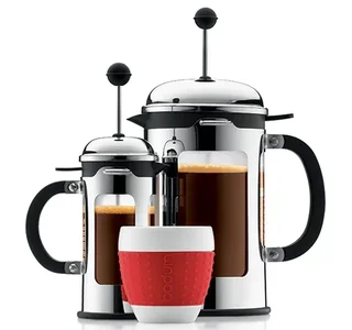Caffettiera a Stantuffo Bodum New Chambord 4 Tazze 50 cl Inox