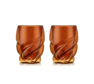 BODUM Pavina Paris Double Wall Glasses Red - Set of 2 x 27cl