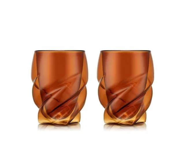 Стъклени чаши с двойни стени – Pavina Paris, червени – 2 броя, 270 мл – BODUM