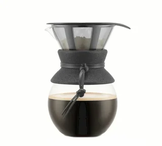 Bodum Pour Over Coffee Maker Black Contour 8 Cups / 1L - Manual