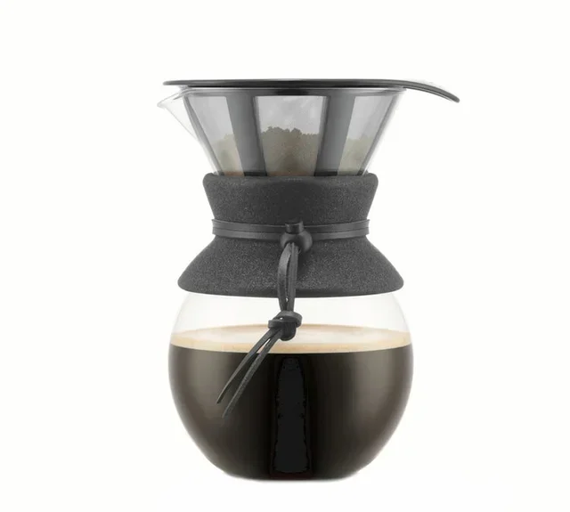 Bodum Pour Over Coffee Maker Black Contour 8 Cups / 1L - Manual