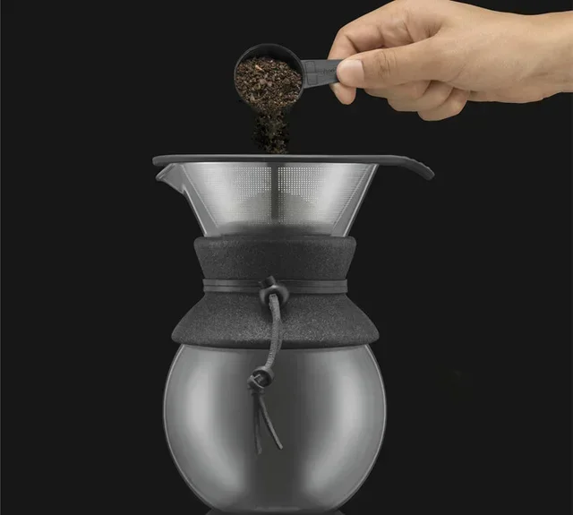 Bodum Pour Over Coffee Maker Black Contour 8 Cups / 1L - Manual