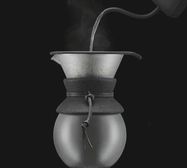 Bodum Pour Over Coffee Maker Black Contour 8 Cups / 1L - Manual