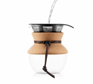 Χειροκίνητη καφετιέρα φίλτρου Bodum «Pour Over» με φελλό και δέρμα – 4 φλιτζάνια/500 ml