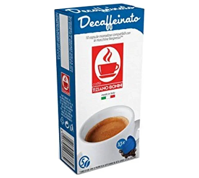 BONINI 10 Decaf Capsules Compatible with Nespresso* Original