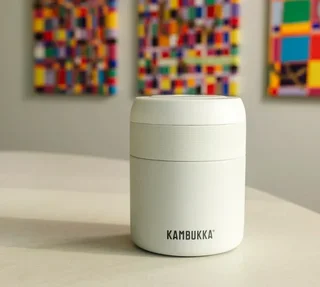 Bora Matt White Lunch Box 60cl - Kambukka