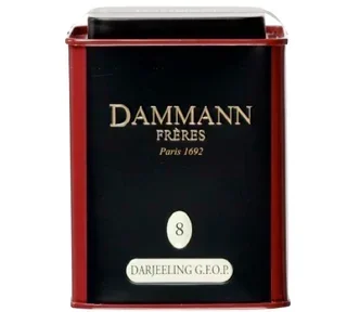 Scatola n. 08, tè nero Darjeeling GFOP – sfuso, 100 g – DAMMANN FRÈRES