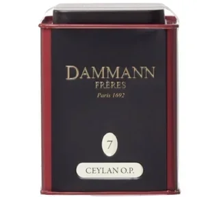 Scatola n. 07 Tè nero di Ceylon OP – confezione da 100 g – DAMMANN FRÈRES