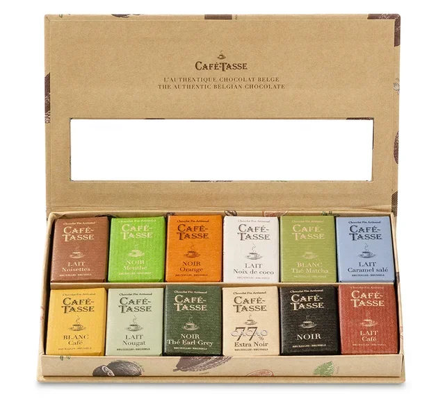 Box of 24 Mini Bars 12 Different Flavors - 216 g - CAFÉ TASSE