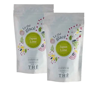 Bundle of 2 Japan Lime Lemon Iced Teas - 20 sachets - COMPTOIR FRANÇAIS DU THÉ