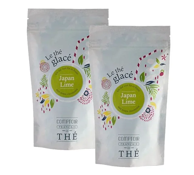 Bundle of 2 Japan Lime Lemon Iced Teas - 20 sachets - COMPTOIR FRANÇAIS DU THÉ