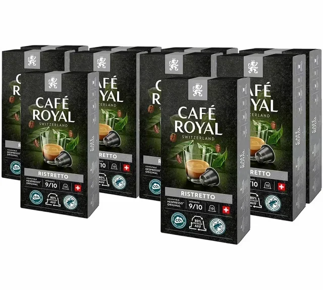 Kapsułki CAFÉ ROYAL Ristretto – 100 sztuk do ekspresów Nespresso* Original.