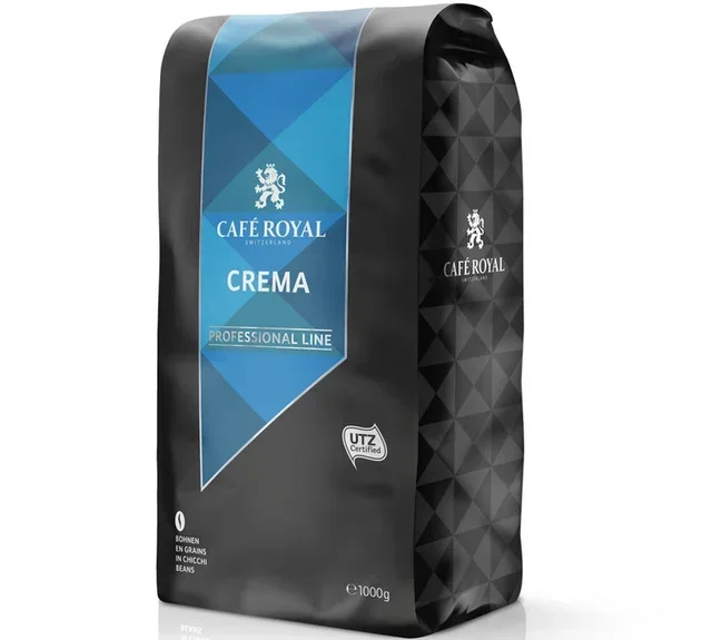 Cafe Royal Crema Pörkölt kávébab - 1kg professzionális használatra