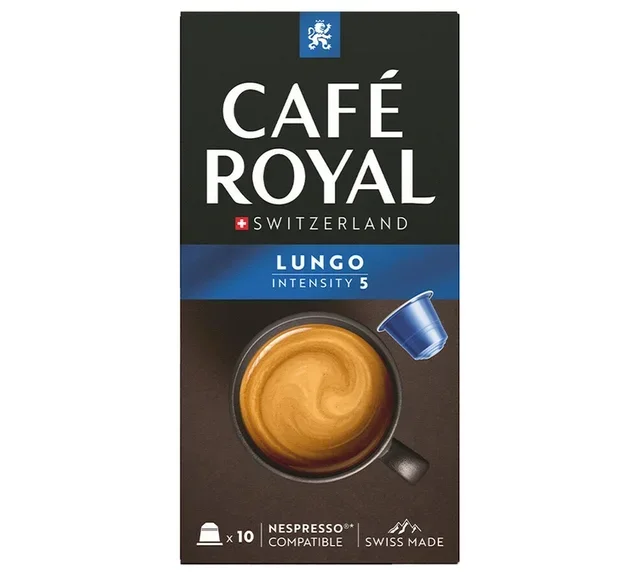 CAFÉ ROYAL Lungo -kapselit (10 kpl) – Nespresso* Original yhteensopiva