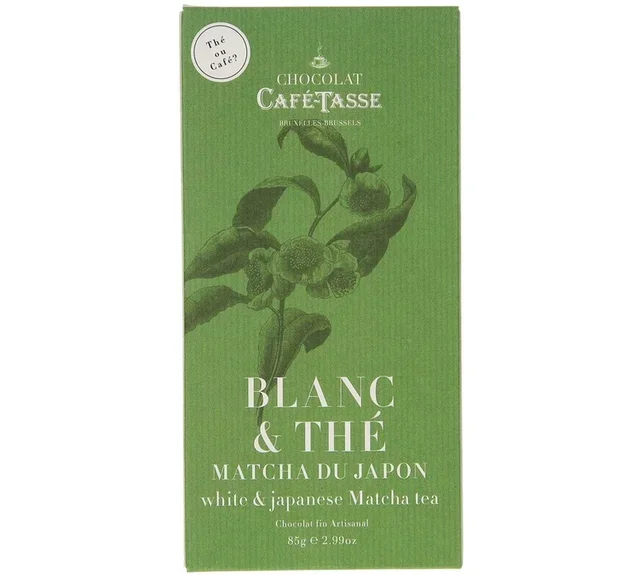 CAFÉ TASSE White Chocolate Matcha Tablet - 85 g
