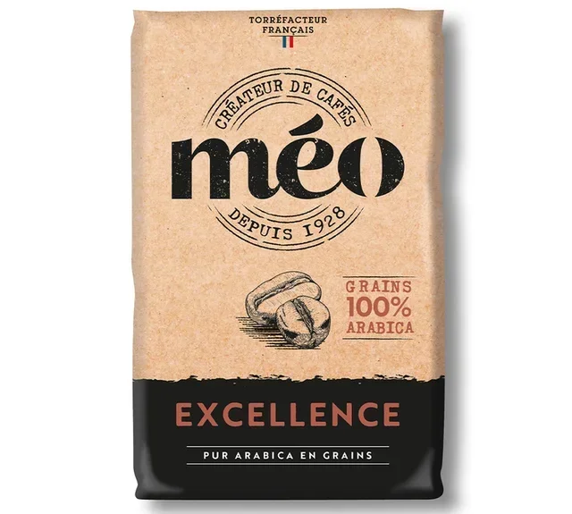 CAFÉS MÉO Excellence Arabica - 1kg Whole Bean Coffee