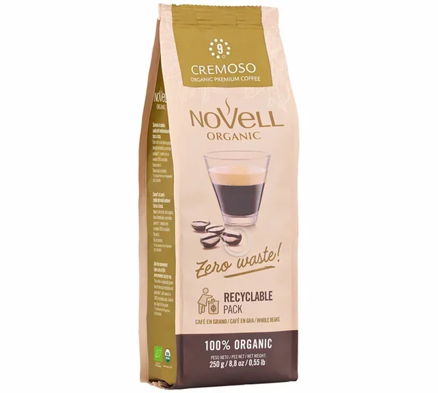 Caffè in Grani Bio Cremoso 250g - CAFÉS NOVELL