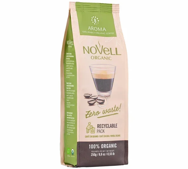 250 g - Café en Grains - Aroma Bio - CAFÉS NOVELL