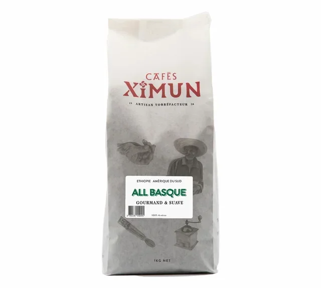 Café en Grano 1 kg - All Basque Puro Arábica - CAFÉS XIMUN