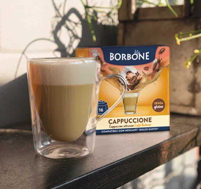 CAFFE BORBONE 16 Capsules for Nescafé* Dolce Gusto* Cappuccino