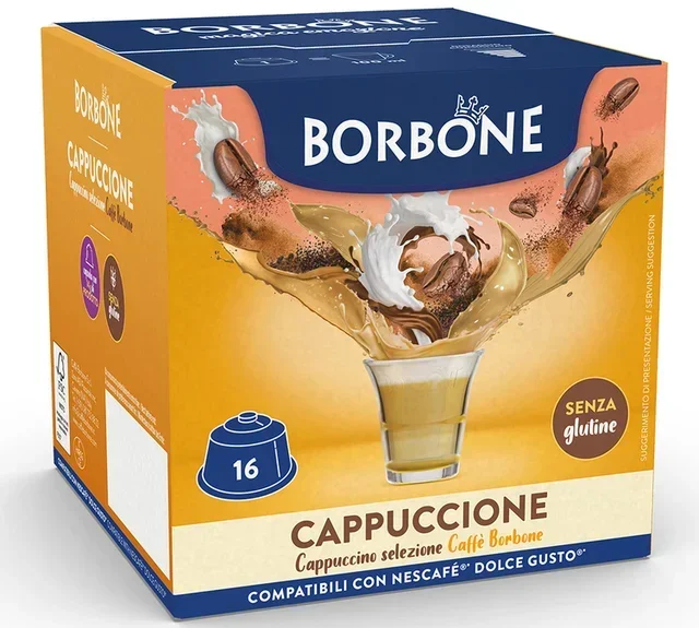 CAFFE BORBONE 16 Κάψουλες για Nescafé* Dolce Gusto* Cappuccino