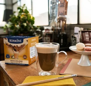 Caffè Borbone Nocciolone – 16 Dolce Gusto* Compatible Hazelnut Cappuccino Capsules