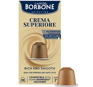 CAFFE BORBONE Superior Crema - 10 Capsules for Nespresso* Original