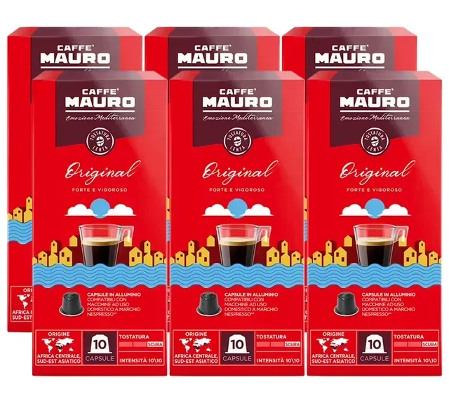 Pack 60 Cápsulas CAFFÉ MAURO para Nespresso Original